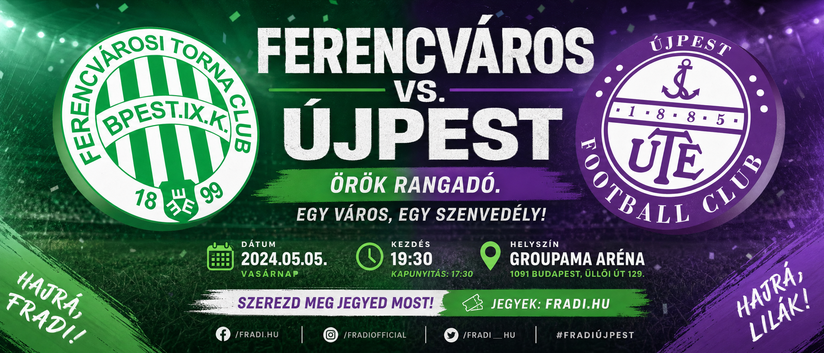 Ferencváros vs Újpest — Élő közvetítés