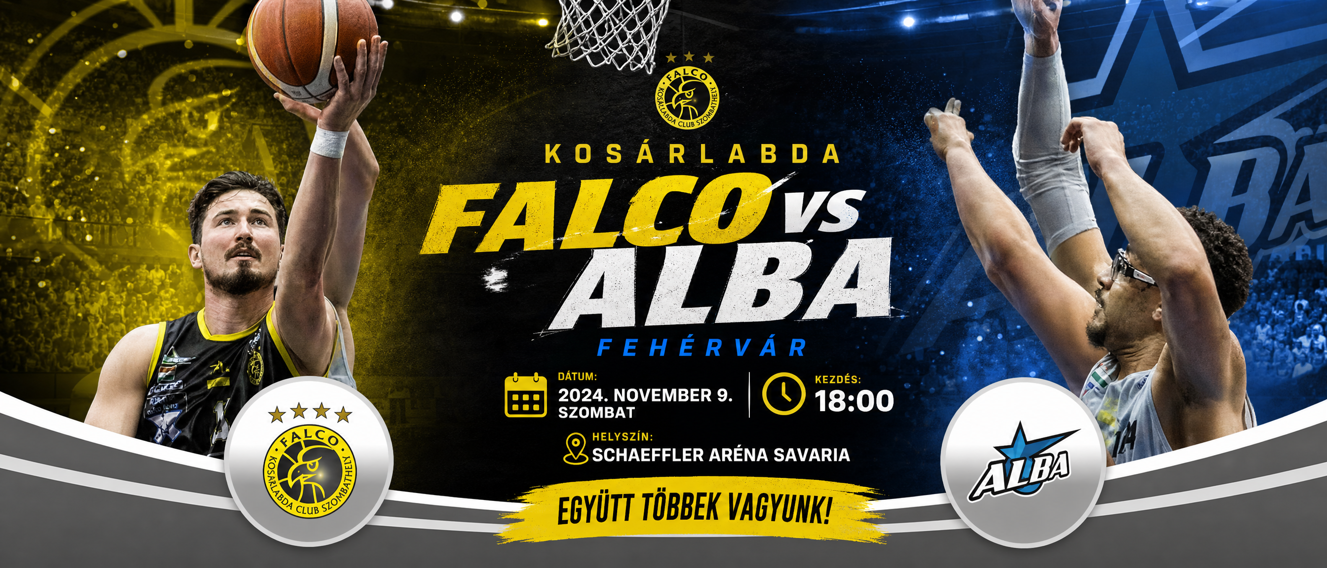 Kosárlabda: Falco vs Alba Fehérvár